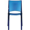 GRANDSOLEIL GRAND SOLEIL Grandsoleil upon b-side trasparenti sedia impilabile, in policarbonato, blu elettrico, 50 x 48 x 81.5 cm