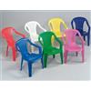 Sedia con braccioli in resina colorata per bambini - Colori assortiti set 4 pezzi