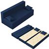 Baldiflex Divano Letto 3 Posti Modello TreTris Rivestimento Sfoderabile e Lavabile, Colore Blu