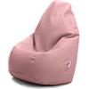Avalon Puff Poltrona Sacco per Bambini Bag S Mamba 56x56x76 cm - 100 Litri Made in Italy in Finta pelle Imbottito per Ambiente Interno ed Esterno Colore Rosa