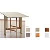 FRASM Tavolo in Legno Richiudibile Pieghevole Bianco mod. Susanna 140x75x78 cm
