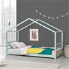 [en.casa] Letto a Casetta per Bambini Letto per Cameretta Struttura in in Legno di Pino in Stile Montessori Zona di Riposo 90x200 cm Menta Verde