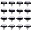 Create idea 100 pezzi 856543 71728806 clip di fissaggio in plastica con guarnizione in gomma nera per foro da 9 mm