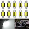 KATUR Super Bright 5630 Chipset Alluminio CanBus Error Free 1.25 '' 31mm DE3175 DE3021 DE3022 6428 7065 LED Festone Car Interior Door Map Luci della Cupola Xenon White 12V 10-Pack