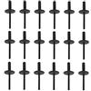 OTOTEC 50 Pezzi Rivetti Ciechi di Fissaggio Parafango Arco Ruota Paraurti Veicolo Clip di Ritenzione Modanatura Plastica Adatti per Foro 6mm 51717002953 Nero