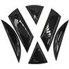 Finest Folia Finest-Folia - Adesivi 3D a gel per auto con logo, lato posteriore DM001, nero lucido