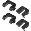 EMSea 2 Set Nero Posteriore Parcel Mensola Staffe Plastica 015532109E 1539663 8795EN Compatibile con Ford Fiesta Focus B-Max C-Max Peugeot Citroen