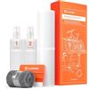 Luxshield portabiciclette portabiciclette posteriore pellicola protettiva - set di imbottiture di protezione - trasparente autoadesiva per tutte le auto