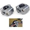 Fast Pro FastPro Coppia Moto 1 1/8CNC Manubrio Montante per Riser Adattatore Morsetto 7/8 scambio 1 1/8- Titanio