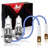 WinPower H3 70W 24V Lampadine alogene per fari da camion 3000K giallo super luminoso, 2 pezzi
