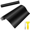 Anpro 2 Rotoli Pellicola Adesiva 3D Carbonio/Rivestimento, Wrapping Nero per Auto e Moto/Car Stickers/Fai da te/1520mm x 300mm