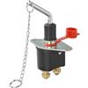 ProPlus 347031 Interruttore di separazione della batteria Natoknochen Heavy Duty, durata 500 Ampere, picco 2500A, 2 poli, interruttore principale, interruttore di arresto di emergenza