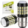 AGLINT 1157 BAY15D P21/5W LED Lampadine 66SMD 12V-24V Alta e Bassa Luminosità per Auto Fanali Stop Freno Posteriori Luci Marcia Diurna DRL Luci di Freni Parcheggio Luce Bianco 6500K 2Pcs