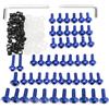 JenNiFer Bulloni Per Carenatura Moto Kit Viti Di Fissaggio Vite Per Yamaha Yzf R6 1999 2000 2001 2002 - Blu