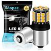 Alopee Lampadina PY21W LED 9V-30V - Senza Polarità 39 SMD 2835 Giallo Brillante per Indicatori di Direzione BAU15S, Compatibile con 1056/7507/12496 (Confezione da 2)