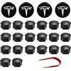 RUIZHI Copri Dadi Ruota Auto, Coprimozzo Centrale Compatibile con Tesla | Tappi Cerchi Copri Mozzo con Strumento di Rimozione per Model 3 Model S Model X
