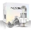 NOVSIGHT H4/HB2 LED Faro 12000LM 6500K Luce Bianca Molto Luminosa per Auto e Moto Sostituzione Lampadine Alogene