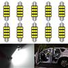 KATUR Super Bright 5630 Chipset Alluminio CanBus Error Free 1.72 '' 42mm DE3175 DE3021 DE3022 6428 7065 LED Festone Car Interior Door Map Luci della Cupola Xenon White 12V 10-Pack