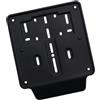 2AINTIMO Portatarga Supporto Targa Moto Scooter Motorino Universale - Nero - Polipropilene alta resistenza