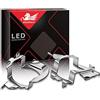 WinPower H7 LED lampadina Base Clips Adattatore Titolare Supporto Ritenuta Conversione Compatibile con la maggior parte dei modelli BMW/Opel/Mercedes/Skoda/Volkswagen/Citroen/Lancia, ecc., 2 pezzi