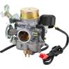 GOOFIT Carburatore Moto 30mm PD30J con Avviamento Elettrico sostituzione per Linhai 250 260 CVK 250cc 260cc 300cc Motore Ciclomotore e Scooter Pit Bike ATV Quad Argento