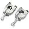 QWORK® Coppia di Riser per Manubrio Moto da 7/8 (22 mm), Perno di Fissaggio da 3/8, Altezza Totale 112 mm, Supporti in Alluminio per Moto da Cross e ATV