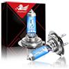 WinPower - 24V H7 PX26d Lampadine alogene - 70W Super luminoso Ultra bianco Lampadina del faro 5000K-5500K per Camion, 2 lampade