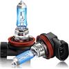 DZG-H11 Lampadine alogene 12V 55W Faro lampade 5000K Bianco caldo Fendinebbia Lampadina DRL, 2 Pezzi