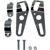 Alchemy Parts Coppia Cromato Universale Forcella Supporto Supporti Faro Per 36mm A 49mm Forcelle