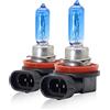 WinPower H9 100W Bianca caldo 5000K Alogena Lampadina Abbaglianti Lenticolari per 12V Auto/Moto l'aggiornamento del faro originale, Doppio pacco