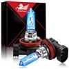 WinPower H9 65W Bianca caldo 5000K Alogena Lampadina Abbaglianti Lenticolari per 12V Auto/Moto l'aggiornamento del faro originale, Doppio pacco
