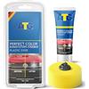 ATG® Rinnova plastiche Auto Antracite - Ravviva plastiche Auto Esterno - Rinnova plastica - Cura Delicata della plastica per Esterni e Interni dell'auto - Rinnova paraurti Auto Antracite