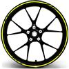Finest Folia - Adesivi per cerchioni in design GP, 16 pezzi, set completo, adatto per cerchioni da 17", 16", 18", 19", per moto, auto e bicicletta