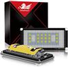 WinPower LED Luci targa per auto Lampada targa 3582 SMD con CanBus nessun errore 6000K Xeno Bianco freddo per Serie 3 E46 Facelifted 2D/M3 2003-2006, 2 pezzi