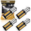 Sidaqi 1156 BA15S P21W 1141 1095 7506 Lampadina a LED 5630 33SMD giallo 900LM sostituire Indicatore di direzione anteriore e posteriore 12-30 V 3,6 W (4 pezzi)