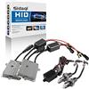 Sidaqi Kit conversione Xeno H4 55W 6000K Super luminosa Bianco Sostituisci i fari allo xeno dell'auto originale,Integrazione di luci abbaglianti e anabbaglianti