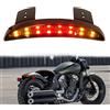 JMTBNO Fanale Posteriore LED Moto con Frecce Bordo Parafango Posteriore Luce Freno Luce Stop Luce Targa Lente Fumé Impermeabile 12V Compatibile con H-arley Sportster XL883N 1200N XL1200V XL1200X