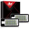 WinPower LED Luce Targa del numero di licenza 6000K Xeno bianca Nessun errore Lampada 18 SMD Luci Compatibile con Audi A3 S3 A4 S4 B6 B7 RS4 RS6 A8 S8 Q7 ecc., 2 pezzi (Vecchia versione)