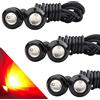 Sidaqi 6Pcs Rosso 18 mm Eagle Eye LED per Auto Moto Ad Alta Potenza 9 W DRL Daytime Running Luce Corrente Diurna Fendinebbia 12V Waterproof
