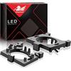 WinPower H7 LED Lampadina Base Clips Adattatore Titolare Supporto Ritenuta Zoccolo Conversione Accessori Compatibile con Fiesta MK7 MK2 Focus 2/3 Mondeo anabbagliante ecc., 2 pezzi