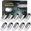 Qasim 10Pcs T4W BA9S 53 57 1895 64111 3030 1W 1SMD 1-LED RV Indicatore di coda lato indicatore di direzione Interno Angolo luce retromarcia Lampadina LED 12V DC Bianco