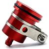 POFET Serbatoio del fluido della frizione del freno in alluminio per moto Serbatoio dell'olio anteriore o posteriore per CBR 125R 150R 1000RR 1100R GROM MSX12 ect. - Rosso