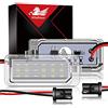 WinPower LED Luci targa auto Lampada targa con CanBus nessun errore 6000K Bianco Compatibile con Fiesta6 BMax CMax SMax Focus2/3 Galaxy Ecosport Kuga2 Mondeo4/5 etc., 2 pezzi