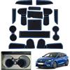 GAFAT Compatibili con Kia Ceed Proceed/XCeed GT Line 2018-2025 2026 Tappetini Antiscivolo, Tappetino in Gomma per Console Centrale, Portabicchieri, Cuciture Porta, Accessori Ceed XCeed (Blu)