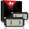 WinPower LED Luci targa per auto Lampada targa 3582 SMD con CanBus nessun errore 6000K Xeno Bianco freddo per Mini Cooper R50/R52/R53 ecc., 2 Pezzi