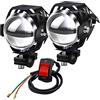 Faretti LED Moto,CREE U7 Fari Moto Faretto Anteriore fendinebbia Fari  Supplementari per moto Fari moto con luci Angel Eyes 3000LM 125W con  Interruttore per Moto Auto Bici Camion Barca : : Auto