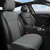 Black Panther Coprisedile Auto, Accogliente Coprisedile Universale Auto Pelle, Anti Scivolo Coprisedile Singolo con Schienale, Nessun Riscaldamento (1PC-Grigio)