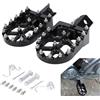 JFG RACING Pedaline Moto,Pedana Poggiapiedi Pedane Moto in Alluminio CNC per Moto 50cc Simson S51 Beta RR 50 Rieju Mrt 50 HM 50 CRF XR CR 50 70 80 100 125 CT200U Mini Bike SSR RFZ Pit Bike-Nero