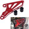 JFG RACING Protezione Catena paracatena Anteriore per Moto CNC - Rosso | per CR250R 02-07 CRF250R 04-09 CRF250X 04-17 CRF450R 08