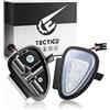 TECTICO Luci a LED Specchietto retrovisore auto, luce retrovisore senza errori 6000K bianco per Golf 6, 2 pezzi
